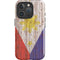 Philippines Flag Dark Wood iPhone 16 Pro Impact Case